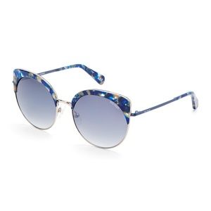 NIB Balmain BL2509 Blue Tortoise CatEye Sunglasses